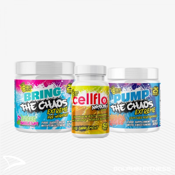 Chaos Crew Bring The Chaos V2 EXTREME Pre Workout 325g 25 Servings 7  Flavours