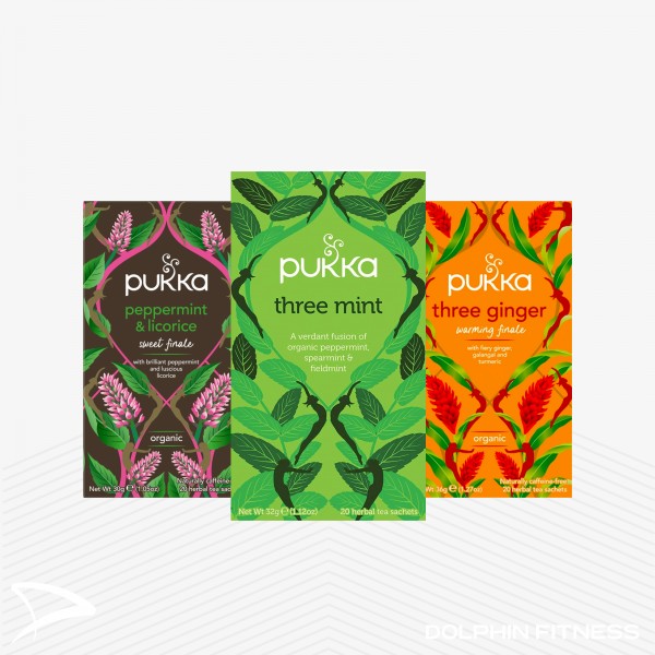 Pukka Three Mint Tea Organic Peppermint Spearmint and Fieldmint Tea - 20  Tea Bags