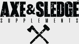 Axe \u0026 Sledge T-Shirt White on Black