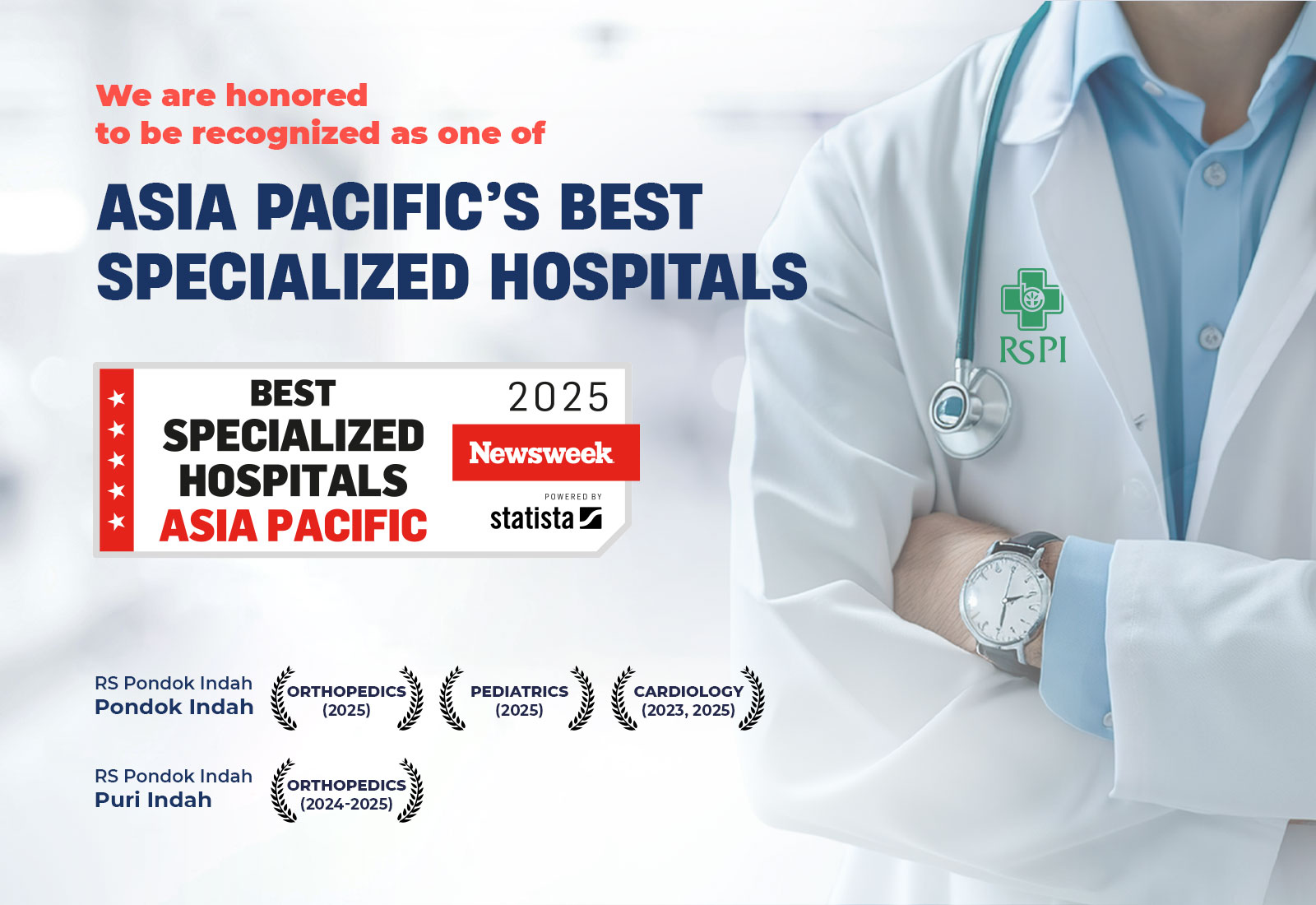 RS Pondok Indah Group Kembali Meraih Penghargaan Best Specialized Hospitals Asia Pacific 2025 dari Newsweek