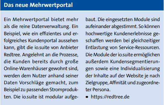 Text zum neuen Mehrwertportal