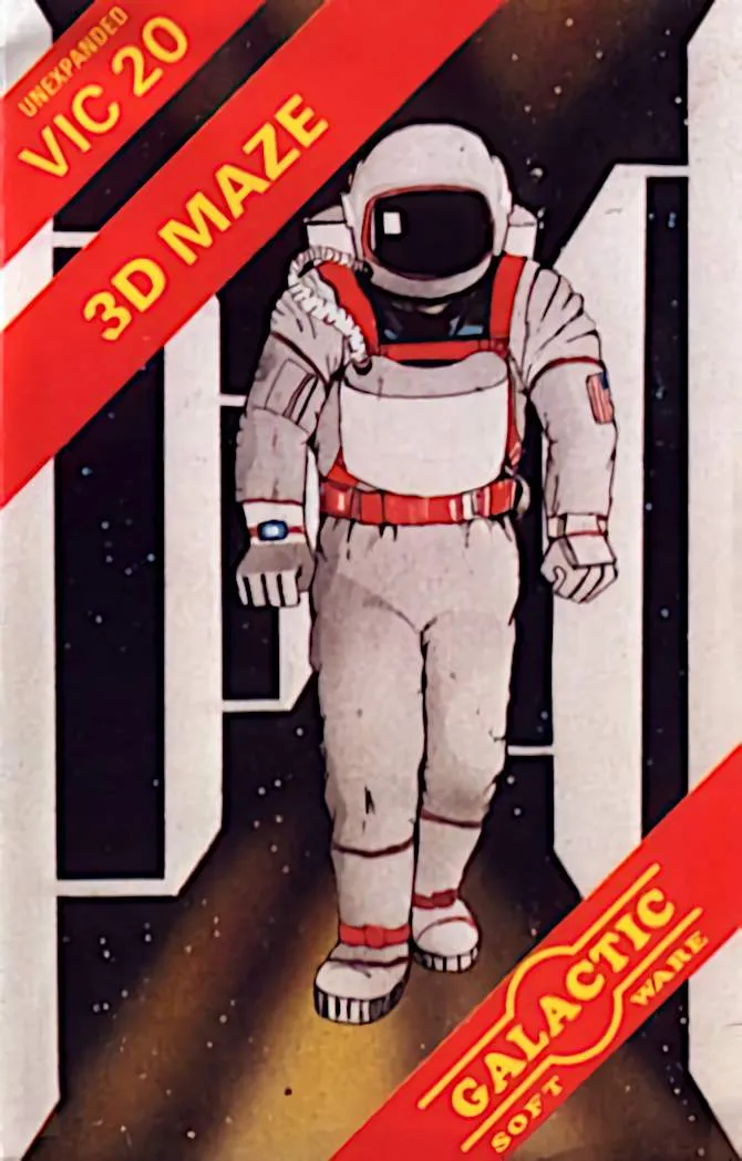 3D Maze (Galactic Software) — Box - Front