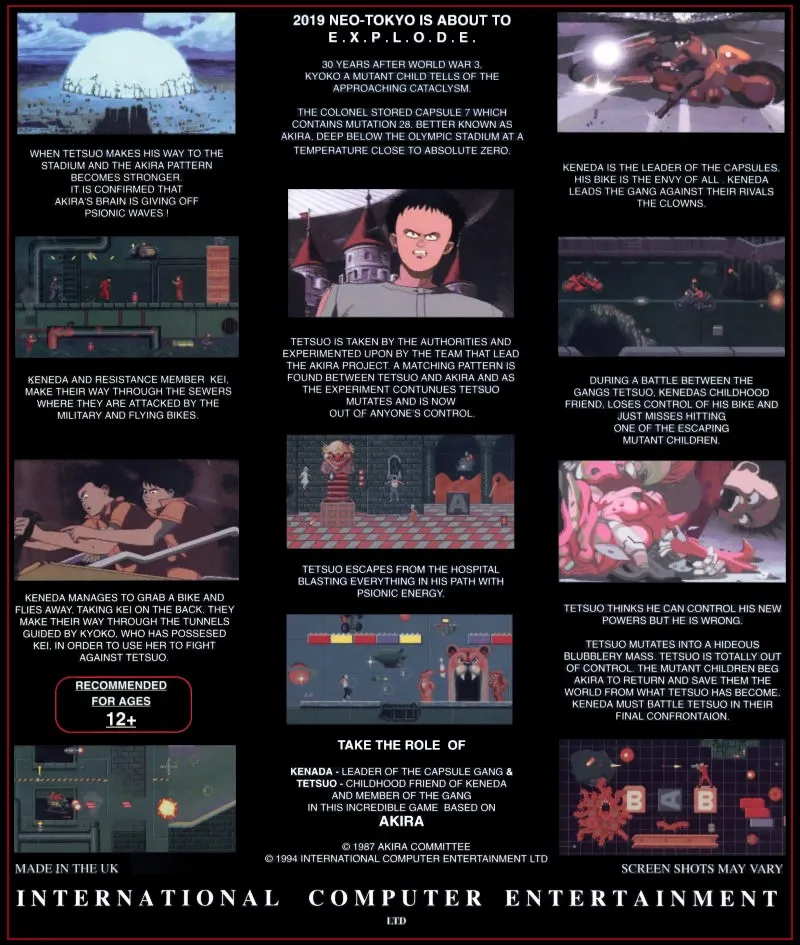 Akira — Box - Back