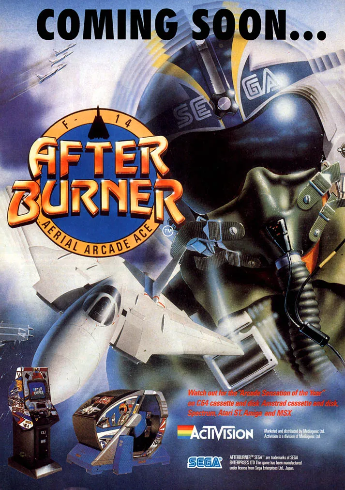 After Burner (European Version) — Box - Front