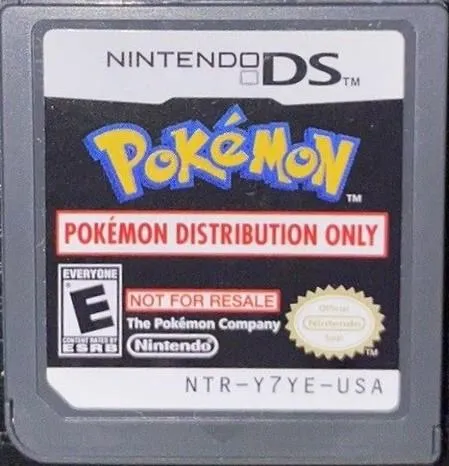Pokemon Distribution Cartridge Nintendo DS Pikachu, Colored Pichu & Jirachi