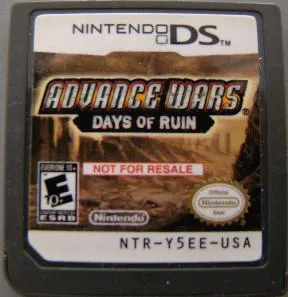 Advance Wars Days Of Ruin Nintendo DS Not For Resale