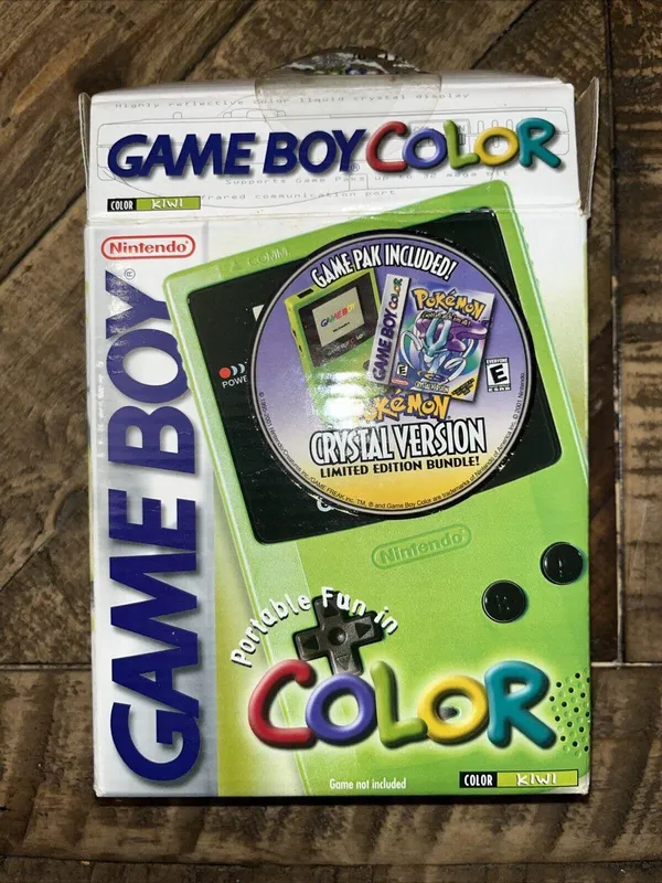 Gameboy Color Kiwi Pokemon Crystal Limited