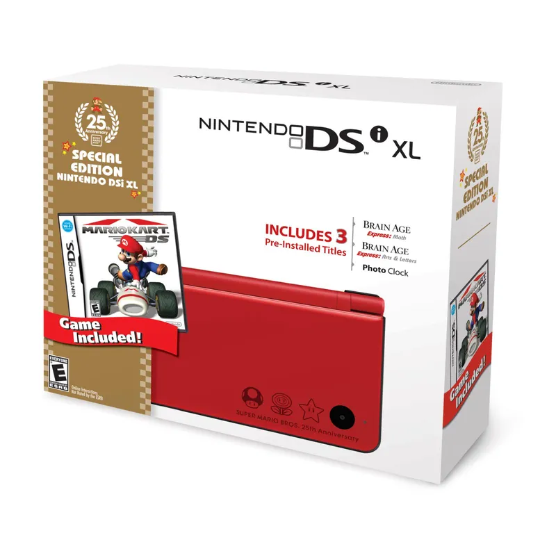 Nintendo Nintendo Dsi Xl Red Bundle With Mario Kart