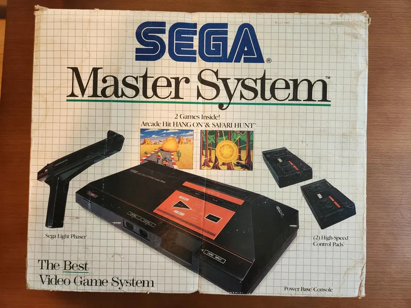 Sega Master System Console [Arcade Hit Hang On & Safari Hunt]