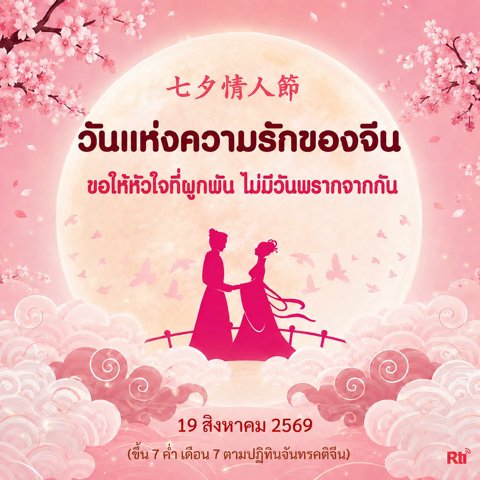 💌 ฉลองเทศกาลซีซี (19/8): ตำนานโรแมนติกของคนเลี้ยงวัวและสาวทอผ้า