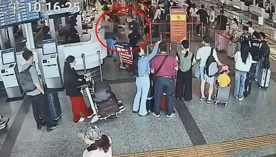 🚨 機場突發事件：越籍女子簽證逾期大鬧小港機場，襲警遭送辦！