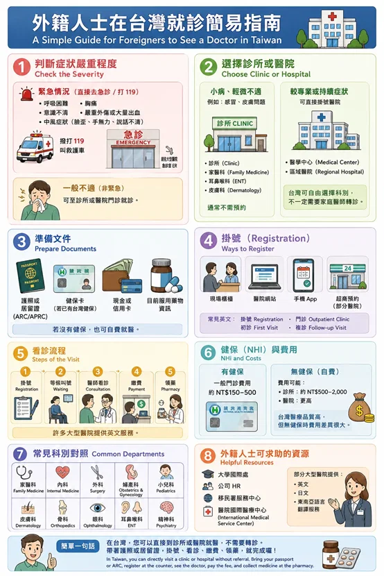 外籍人士在台灣就醫簡易指南 2