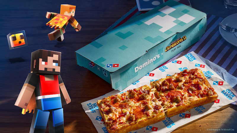 Domino’s teams with Minecraft Dungeons II as pizza giant launches exclusive in-game items and experiences