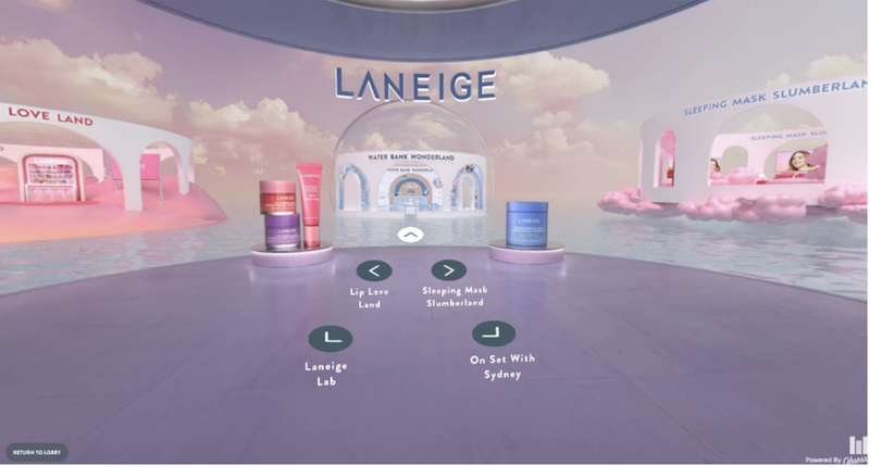 Skincare brand LANEIGE partners with Obsess to launch first immersive virtual store