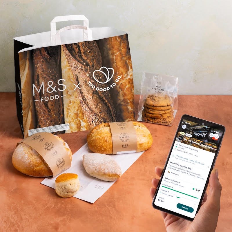 M&S partners with Too Good To Go surplus food mobile app across UK following trial in select stores