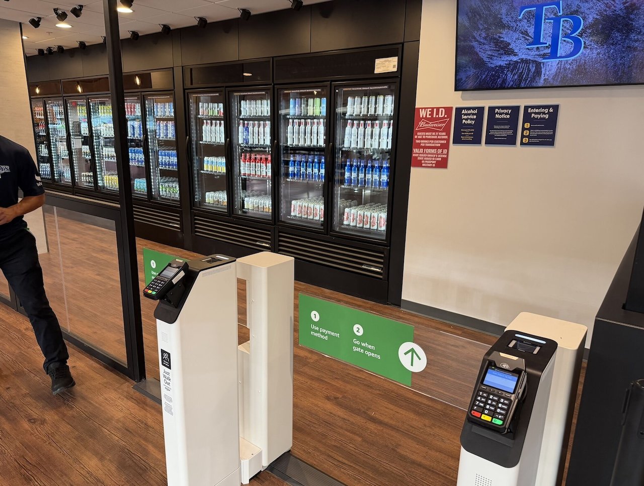 Amazon Just Walk Out technology powered store goes live at Tropicana Field stadium in St. Petersburg, Florida