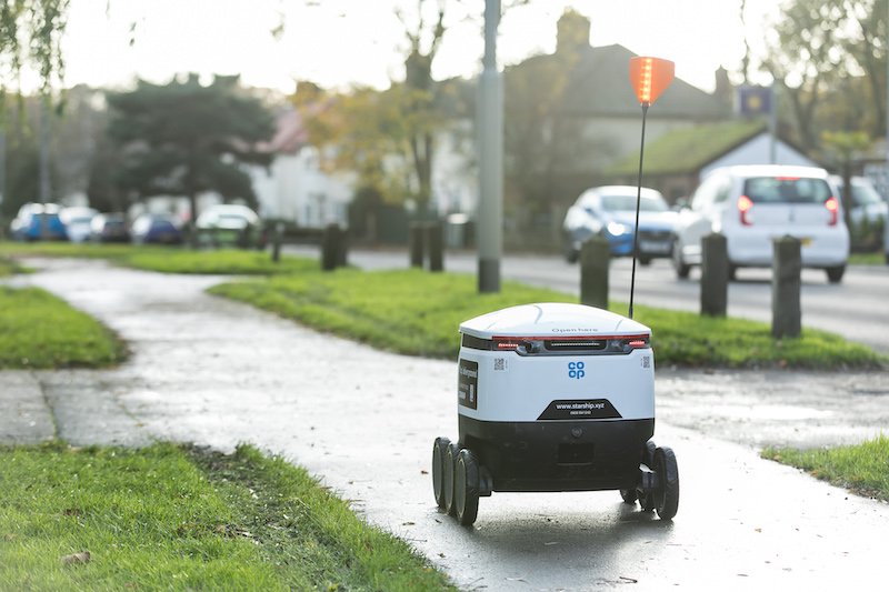 Cambourne in UK to host Europe’s first wireless charging station for Starship Technologies delivery robots