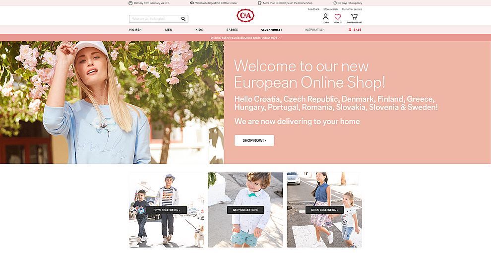 No C&A for UK as new online store goes live