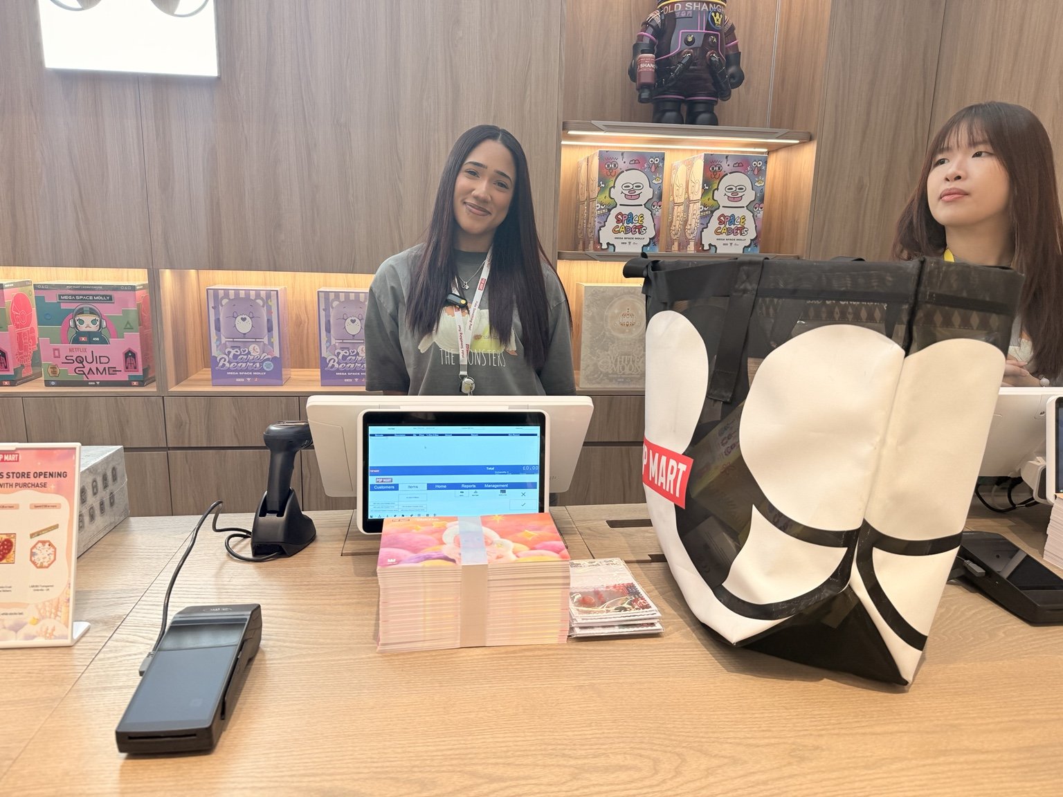    The checkout experience at POP MART feels as considered as the rest of the store, with friendly staff and a smooth, welcoming service   