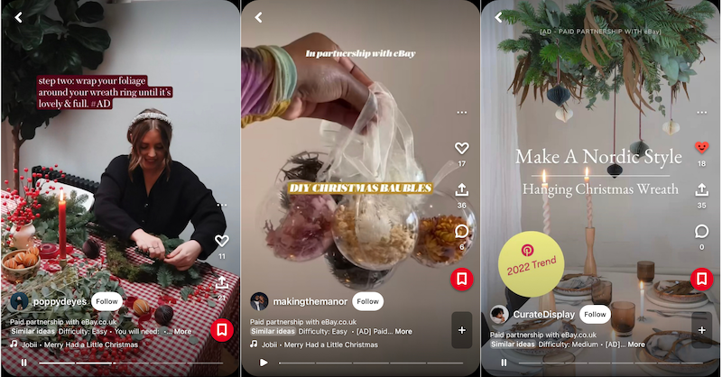eBay UK launches Idea Ads with Paid Partnership campaign on Pinterest