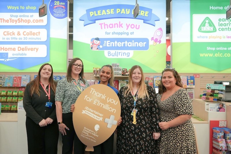 Micro-donations milestone for The Entertainer as toy retailer hits £4 million for children’s hospitals