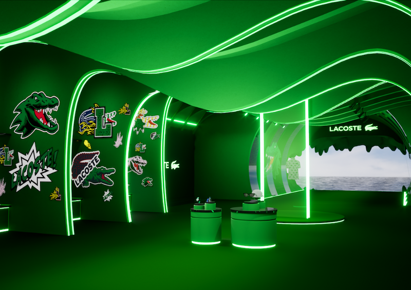 Emperia creates virtual holiday store for Lacoste, with an NFT twist