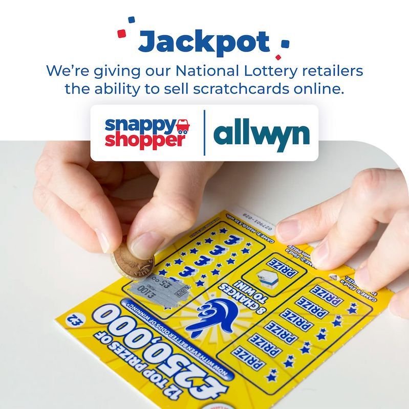 Snappy Shopper and Allwyn UK team up for UK National Lottery scratch cards online delivery first