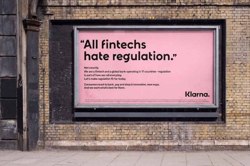 Klarna OOH campaign tackles BNPL regulation critics