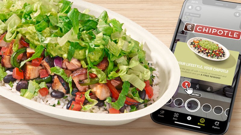 Chipotle teams with Snapchat and focuses on healthy habits for new augmented reality experience