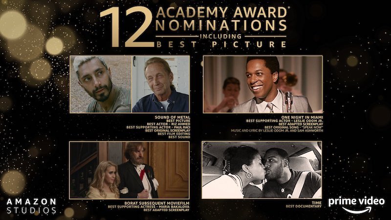 Amazon Prime Video picks up 12 Oscar 2021 nominations
