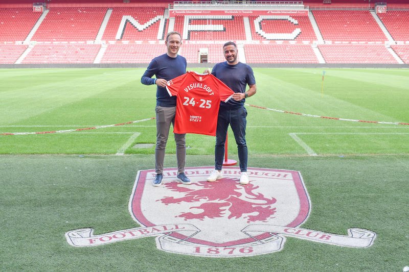 EFL Championship team Middlesbrough FC inks contract extension for new football season with Visualsoft
