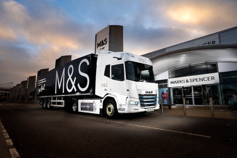M&S rolls out electric trucks across its Food and Fashion, Home & Beauty logistics operations