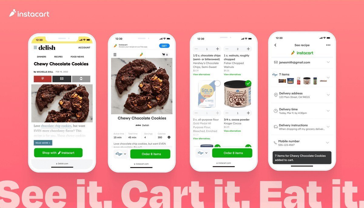Instacart teams with TikTok, Tasty and Hearst for Shoppable Recipes offering
