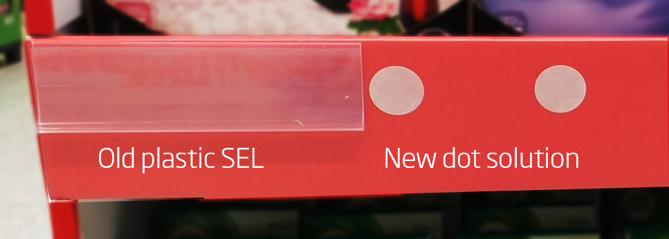 DS Smith helps Asda remove plastic shelf edge label holders