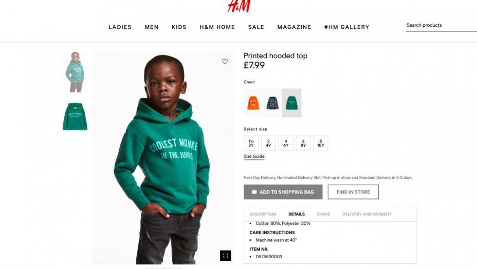 Get over it: Child model mother joins H&M “racist” image debate