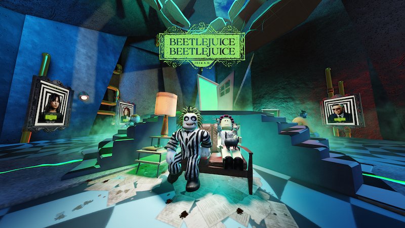 Beetlejuice Beetlejuice movie notches up a Roblox first as immersive platform tests out commerce