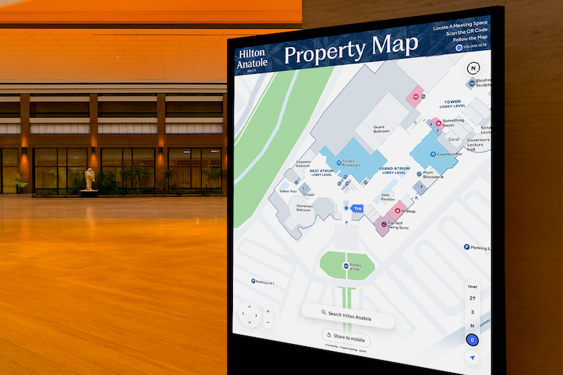 Hilton Anatole boosts guest experience with digital mapping and wayfinding tech from Living Map