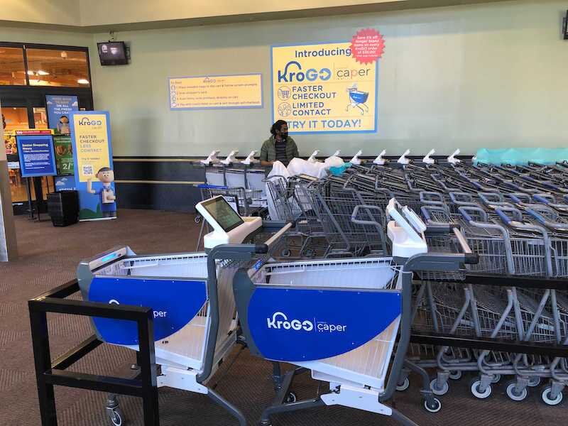 Caper tech powers Kroger KroGO smart cart pilot