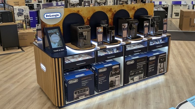 Currys connects with De'Longhi to craft coffee machine focused intuitive digital experience in stores