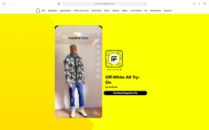 Farfetch and Snap showcase augmented reality shopping innovation
