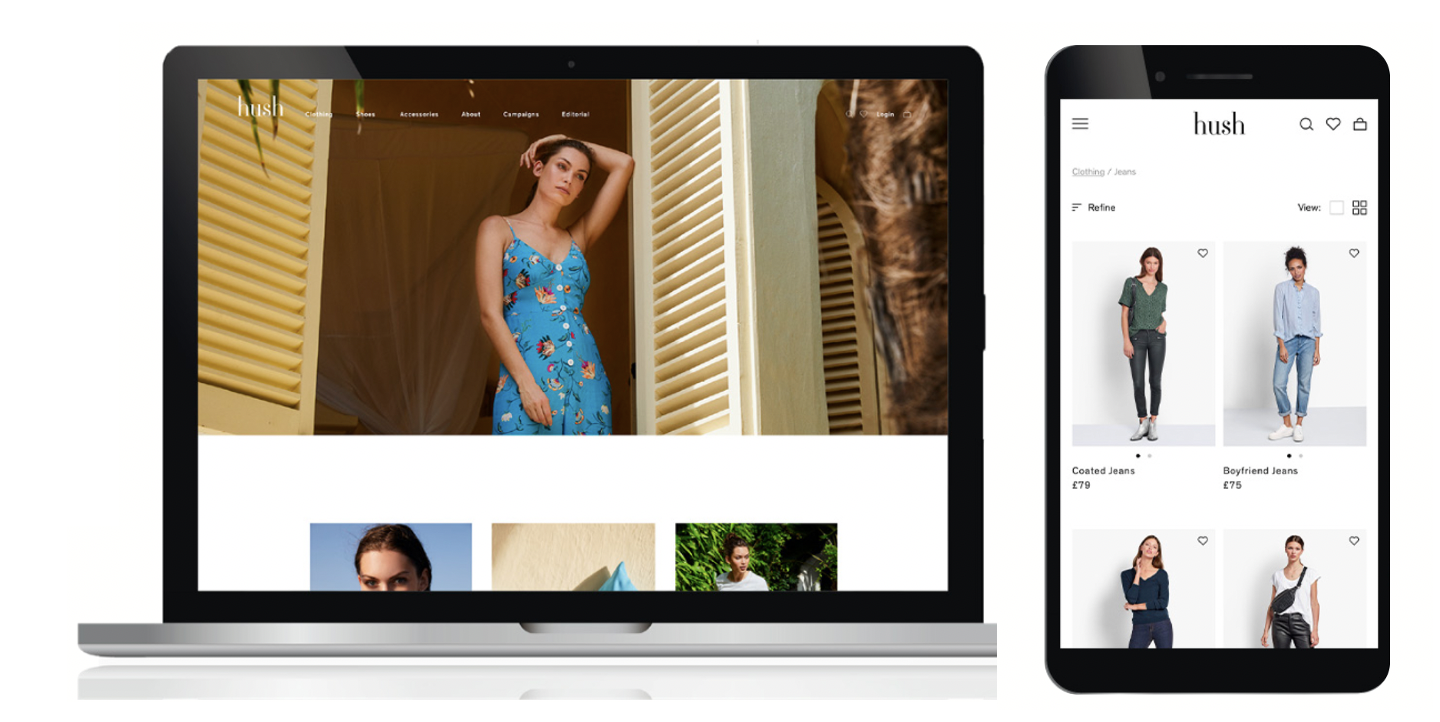 hush turns to Salesforce Cloud for new website