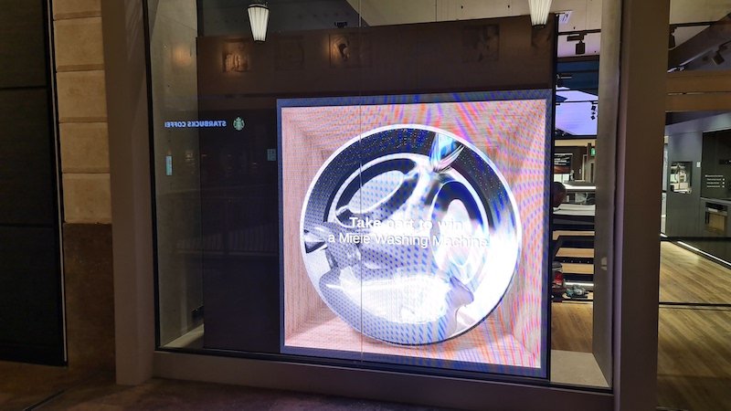 Outform creates interactive window display with Miele to promote TwinDos washing machine