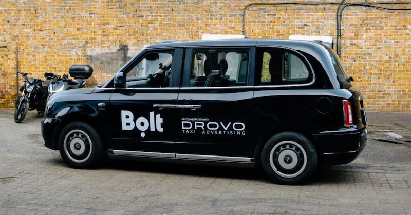 Black cab drivers assemble! Drovo inks exclusive UK OOH display partnership with mobility app Bolt