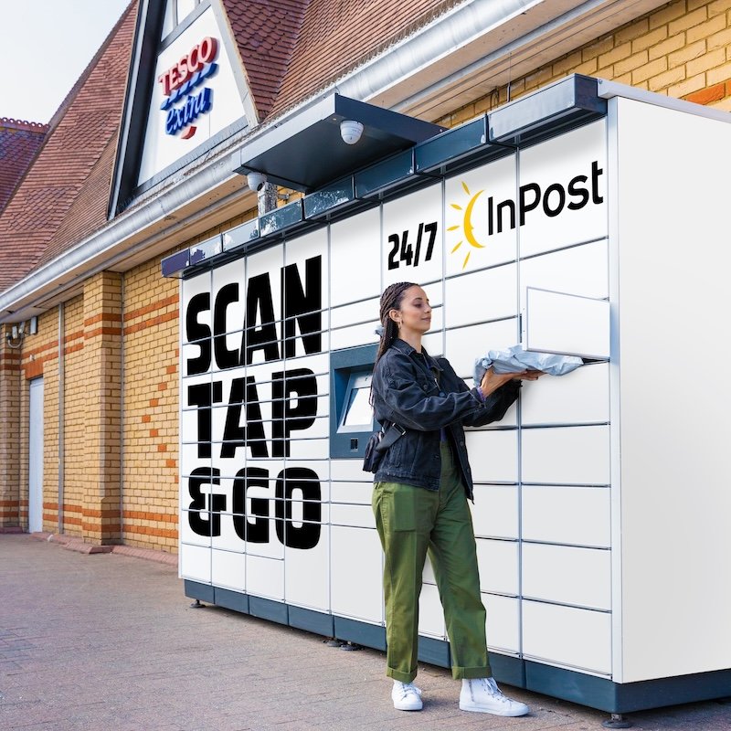 InPost UK hits milestone as it announces installation of 1,000th Tesco parcel locker location