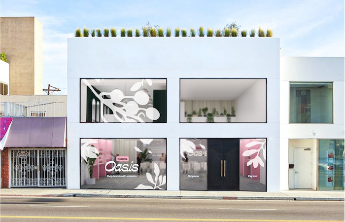 Klarna Oasis Los Angeles pop-up store puts focus on sustainability