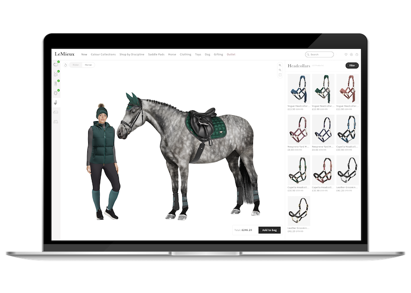 At the forefront of innovation in the equestrian industry: LeMieux rolls out digital outfit builder