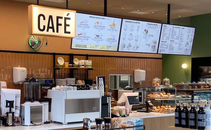 Faborit equips coffee and health food stores in Spain with digital signage displays and nsign.tv software platform