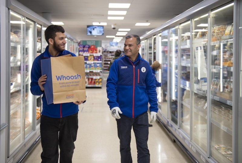 Tesco boosts Whoosh rapid grocery delivery service with launch of new Just Eat Go partnership