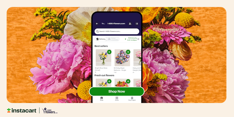 Instacart announces 1-800-Flowers.com addition to app for US on demand delivery service