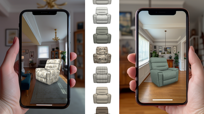 La-Z-Boy works with 3D Cloud by Marxent as it taps web-based augmented technology
